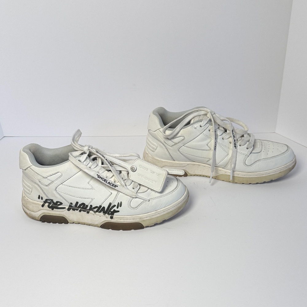 OFF-WHITE Women's White Leather Low-Top For Walking 2013 Sneaker Virgil Abloh 40